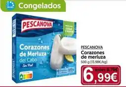 Hiper Usera Pescanova - corazones de merluza oferta