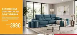 Atrapamuebles Chaiselongue derecha oscar dino turquesa oferta