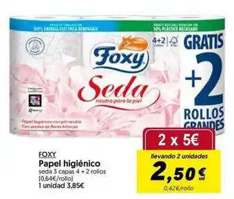 Hiper Usera Foxy - papel higiénico oferta