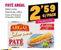 AhorraMas Argal - pate oferta