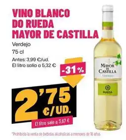 AhorraMas Mayor de castilla - vino blanco do rueda oferta