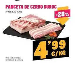AhorraMas Duroc - panceta de cerdo duroc oferta