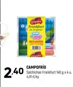 Coviran Campofrío - salchichas frankfurt oferta