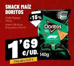 AhorraMas Snack - maíz doritos oferta