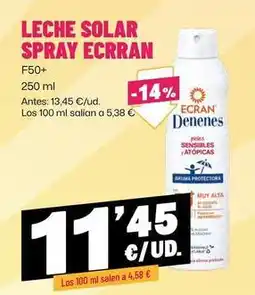 AhorraMas Solar - leche spray ecran oferta