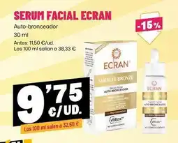 AhorraMas Ecran - serum facial oferta