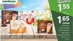 Coviran Coviran - cono limon, nata-caramelo, nata-chrooate oferta