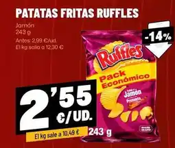 AhorraMas Ruffles - patatas fritas oferta