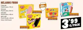 AhorraMas Frigo - helados oferta