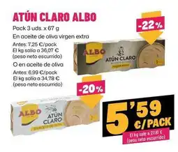 AhorraMas Albo - atun claro oferta