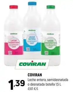 Coviran Coviran - leche entera, semidesnatada o desnatada oferta