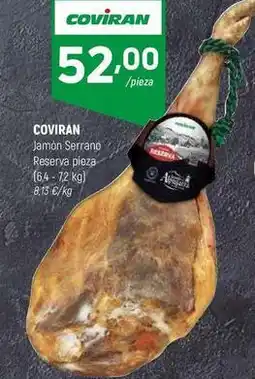 Coviran Coviran - jamon serrano reserva pieza oferta