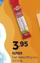 Coviran Elpozo - fuet casero oferta