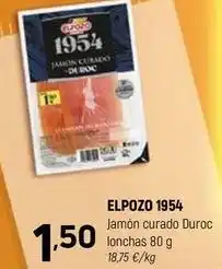 Coviran Elpozo - jamon curado duroc lonchas oferta