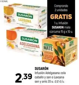 Coviran Susarón - infusion adelgasana cola caballo y sen o laxsana sen y anis 20 u oferta