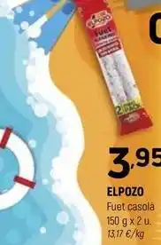 Coviran Elpozo - fuet casola oferta