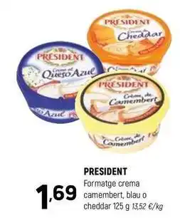 Coviran Président - queso crema camembert, blau o cheddar oferta