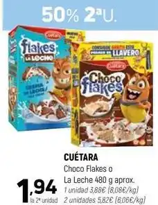 Coviran Cuétara - choco flakes o la leche oferta