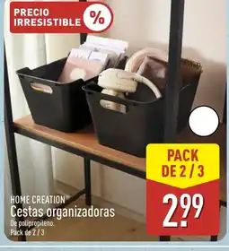 ALDI HOME CREATION Cestas organizadoras oferta