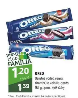 Coviran Oreo - galetes rodet, remix tiramisu o vainilla-gerds oferta