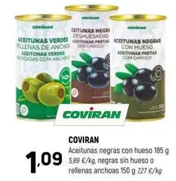 Coviran Coviran - aceitunas negras con hueso oferta