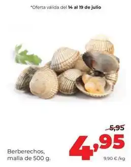 Alimerka Berberechos, malla de 500 g oferta