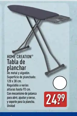 ALDI HOME CREATION Tabla de planchar oferta