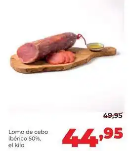 Alimerka Lomo de cebo ibérico 50% oferta