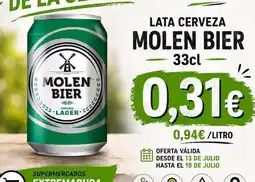 Supermercados Extremadura Molen bier - lata cerveza oferta