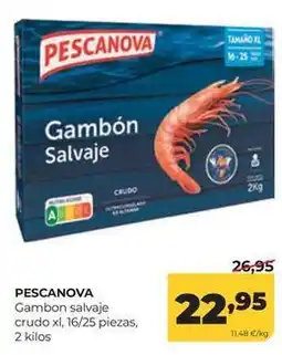Alimerka Pescanova - gambon salvaje crudo oferta