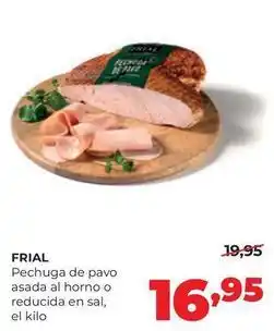 Alimerka Frial - pechuga de pavo asada al horno o reducida en sal oferta