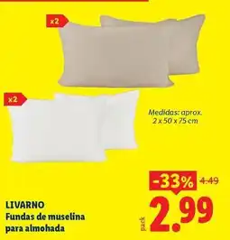 Ocine Livarno - fundas de muselina para almohada oferta