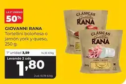 Alimerka Rana - tortellini bolonesa o jamon york y queso oferta