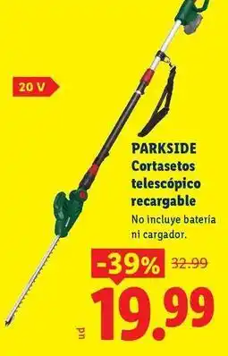 Ocine Parkside - cortasetos telescopico recargable oferta