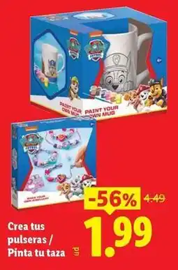 Ocine Crea tus pulseras / pinta tu taza oferta