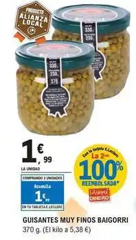 E.Leclerc Baigorri - guisantes muy finos oferta