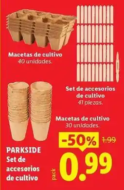 Ocine Parkside - set de accesorios de cultivo oferta