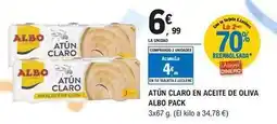 E.Leclerc Albo - atun claro en aceite de oliva oferta