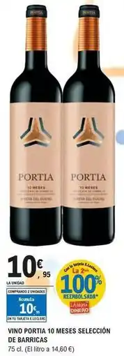 E.Leclerc Portia - vino 10 meses seleccion de barricas oferta