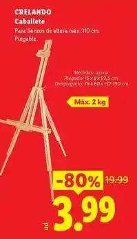 Ocine Crelando - caballete oferta
