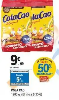 E.Leclerc Cola cao - 1200 g oferta