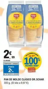 E.Leclerc Schär - pan de molde clasico oferta