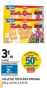 E.Leclerc Cuétara - galletas tosta rica original oferta