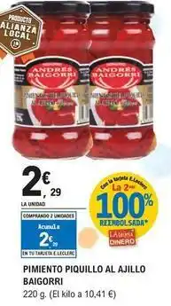 E.Leclerc Baigorri - pimiento piquillo al ajillo oferta