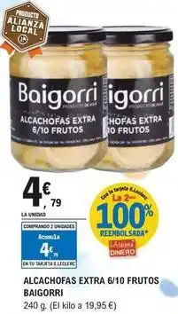 E.Leclerc Baigorri - alcachofas extra 6/10 frutos oferta