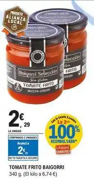 E.Leclerc Baigorri - tomate frito oferta
