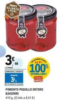 E.Leclerc Baigorri - pimiento piquillo entero oferta