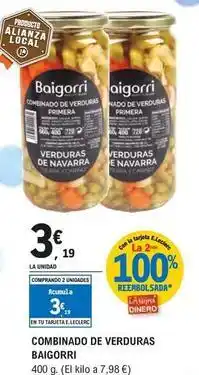 E.Leclerc Baigorri - combinado de verduras oferta