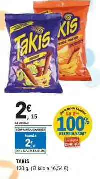 E.Leclerc Takis - 130 g oferta