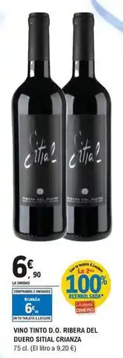 E.Leclerc Sitial - vino tinto d.o. ribera del duero oferta